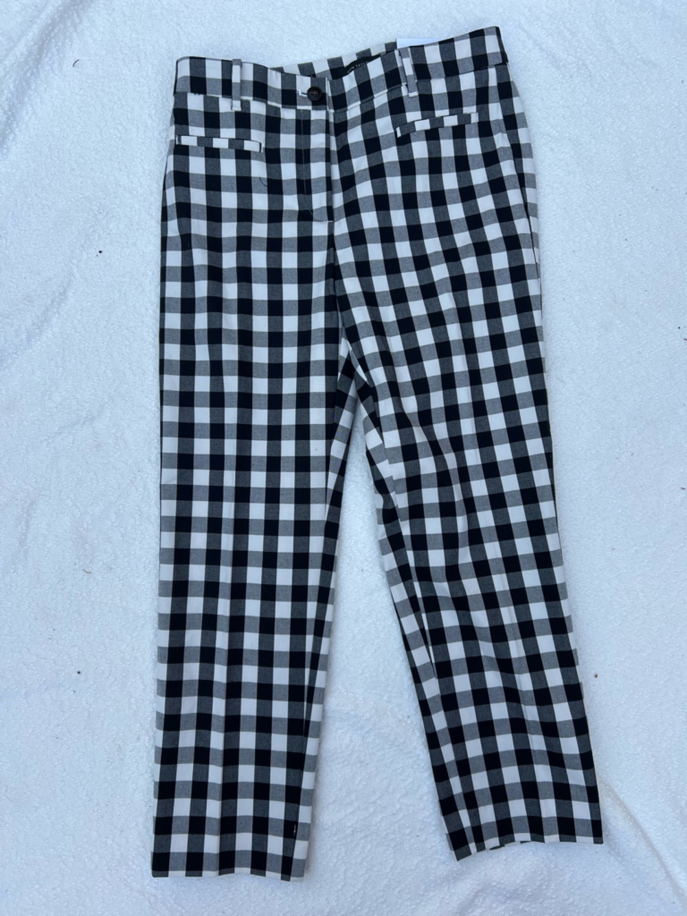 Ann Taylor Black & White Gingham "The Crop" Trousers - NWT